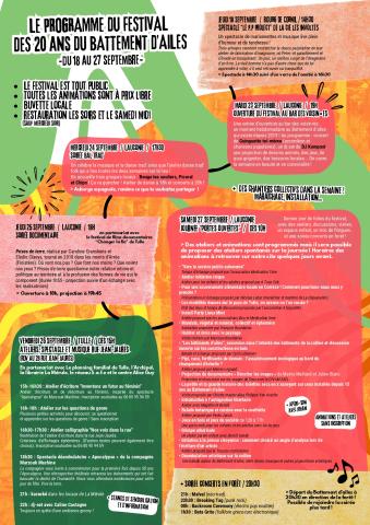 Battement dailes Programme 20ansbis